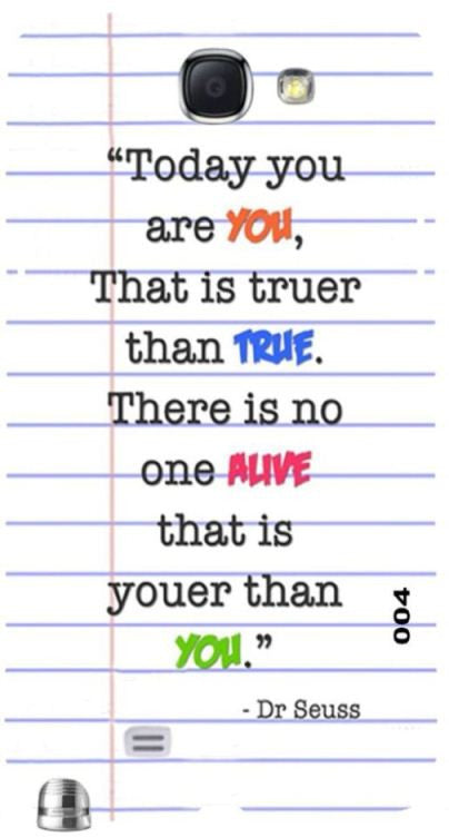 Youer Than You Quote " For Samsung -Note-3 Case Cover