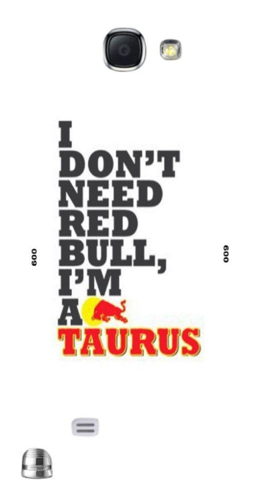 Taurus Red Bull " For Samsung -Note-3 Case Cover