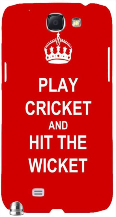 Play Cricket and Hit Wicket " For Samsung -Note-3 Case Cover