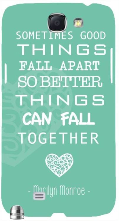 Things Fall Together Blue " For Samsung -Note-3 Case Cover