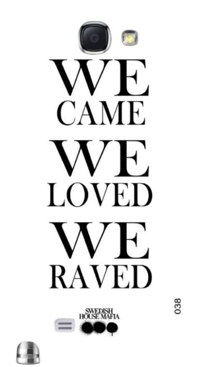 We Came We Raved We Loved " For Samsung -Note-3 Case Cover