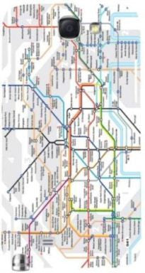 London Tube Map " For Samsung -Note-3 Case Cover