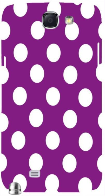Purple Polka Dot " For Samsung -Note-3 Case Cover