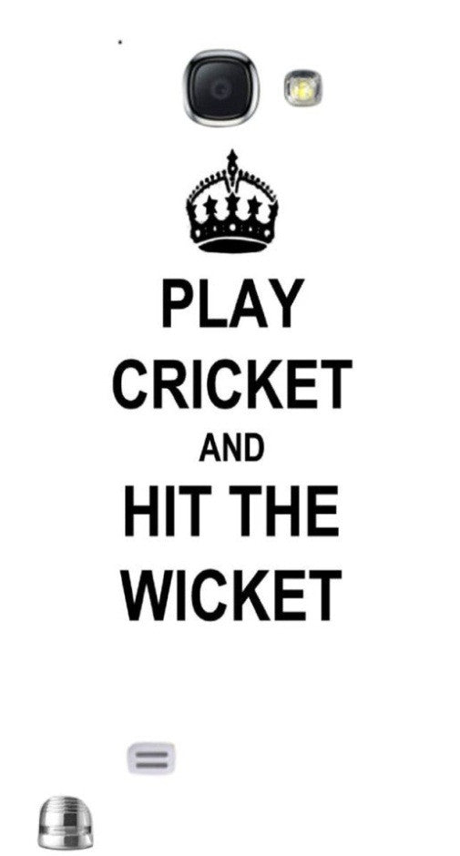 Play Cricket and Hit Wicket White " For Samsung -Note-3 Case Cover