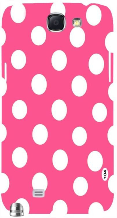 Pink Polka Dot " For Samsung -Note-3 Case Cover
