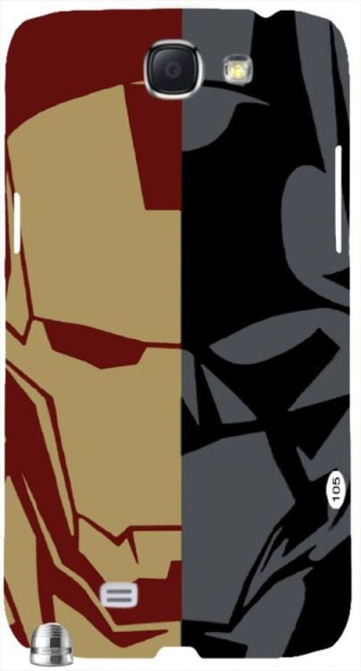 Iron Man Batman Face Mix " For Samsung -Note-3 Case Cover