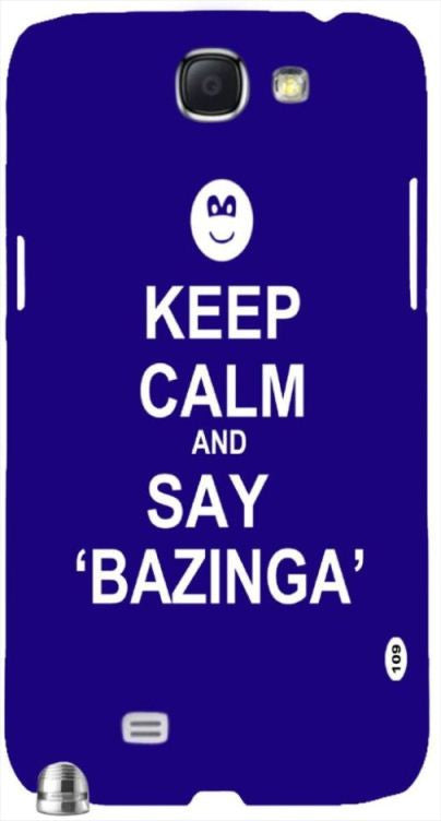 Keep Calm and Say Bazinga " For Samsung -Note-3 Case Cover