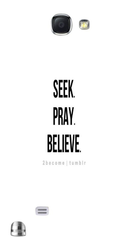 Seek Pray Believe" For Samsung -Note-3 Case Cover