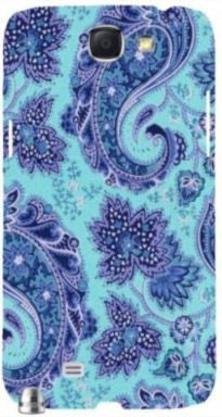Paisley Print Blue" For Samsung -Note-3 Case Cover