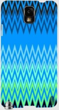 Wave Patterns Blues" For Samsung -Note-3 Case Cover