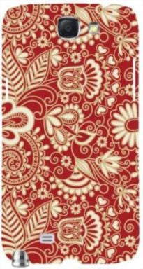Floral Red and White" For Samsung -Note-3 Case Cover