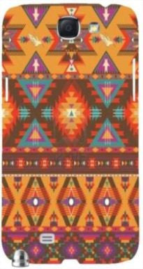 Aztec Pattern Cream Stuff" For Samsung -Note-3 Case Cover