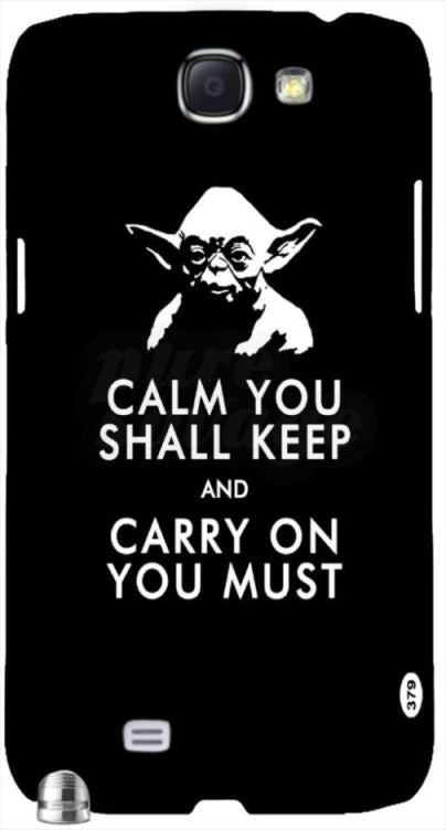 Calm You Shall Keep" For Samsung -Note-3 Case Cover