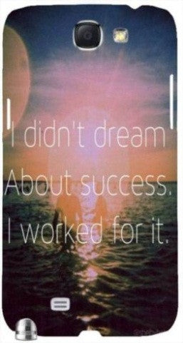 I Worked for Success" For Samsung -Note-3 Case Cover