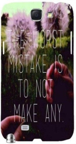 Worst Mistake" For Samsung -Note-3 Case Cover