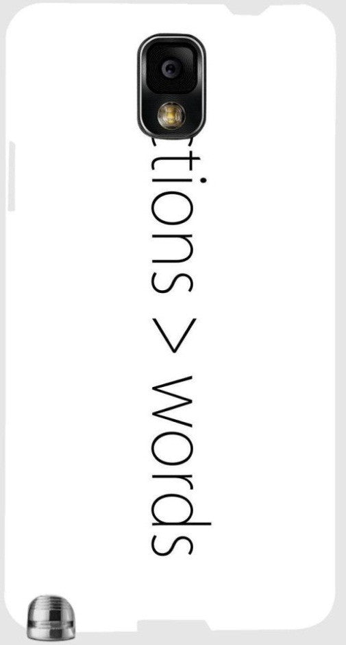 Actions > Words" For Samsung -Note-3 Case Cover