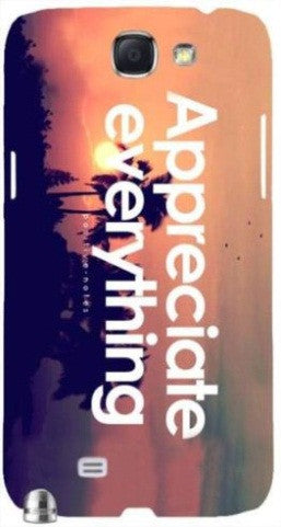 Appreciate Everything" For Samsung -Note-3 Case Cover