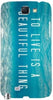 To Live is Beautiful" For Samsung -Note-3 Case Cover