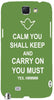 Keep Calm and Carry on " For Samsung -Note-3 Case Cover