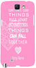 Things Fall Together Pink " For Samsung -Note-3 Case Cover
