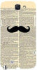 Newspaper I Mustache You " For Samsung -Note-3 Case Cover