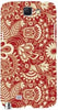 Floral Red and White" For Samsung -Note-3 Case Cover