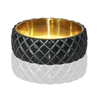 Black Resin and Brass Bangle