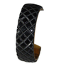 Black Resin and Brass Bangle