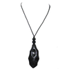 Black pebble Resin Bead Necklace
