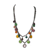 Bubble Metal Glass Bead Necklace