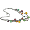 Bubble Metal Glass Bead Necklace