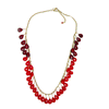 Fiery Glass Bead Necklace