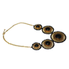 Golden Colored Metal Plate Necklace