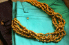 Honeycomb Metl Bead Necklace