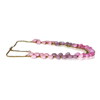 Pink And Muave Colored Drop Beads Necklace