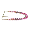 Pink And Muave Colored Drop Beads Necklace