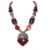 Red Stone Pendant Necklace