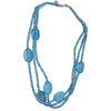 Shades Of Blue Bone Bead Necklace