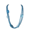Shades Of Blue Bone Bead Necklace