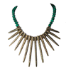 Wooden Green Colored Beads Necklace
