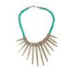 Wooden Green Colored Beads Necklace