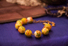 Ceramic Square Yellow Bead Bracelet