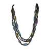 Multi Color Flat Chemical Beads Necklace