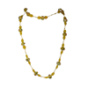 Yellow Glass Painted Bead Necklace